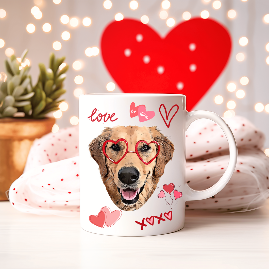 Custom Pet Mug, Valentine's Day Edition