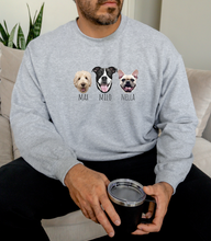 Load image into Gallery viewer, Personalized Pet Sweatshirt- UNISEX, COLOR (Printed)
