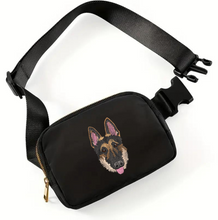 Load image into Gallery viewer, Custom Embroidered Pet Portrait Belt Bag
