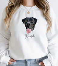 Load image into Gallery viewer, Custom Pet Portrait Sweatshirt (Printed)
