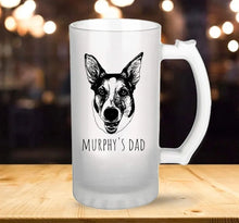 Load image into Gallery viewer, Custom Pet Beer Mug- Frosted
