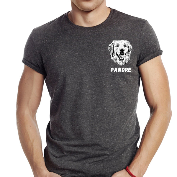 Custom Pet Portrait T-shirt for Men