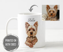 Load image into Gallery viewer, Custom Pet Portrait Coffee Mug
