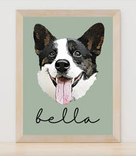 Load image into Gallery viewer, Custom Pet Portrait- Available as Framed or Digital PDF
