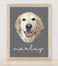 Load image into Gallery viewer, Custom Pet Portrait- Available as Framed or Digital PDF
