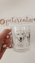 Load and play video in Gallery viewer, Custom Pet Mug- Glass
