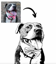 Load image into Gallery viewer, Custom Pet Portrait, Framed OR Digital Download
