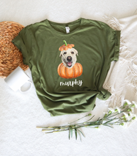 Load image into Gallery viewer, Custom Pet PUMPKIN T-shirt, Unisex
