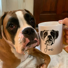 Load image into Gallery viewer, Custom Pet Mug, Black &amp; White
