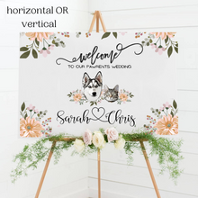 Load image into Gallery viewer, Custom Pet Wedding Welcome Sign- Digital Download
