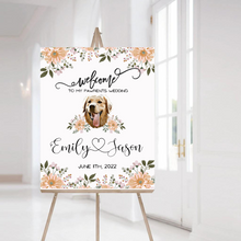 Load image into Gallery viewer, Custom Pet Wedding Welcome Sign- Digital Download
