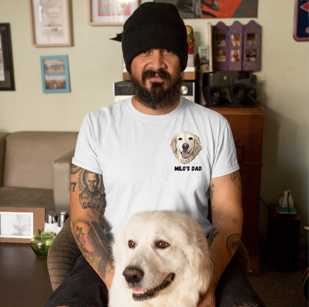 Custom Pet T-shirt for Men- COLOR, Father's Day Gift