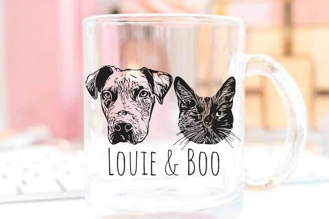 Custom Pet Mug- Glass