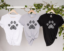 Load image into Gallery viewer, Paw T-shirt for a Dog Lover
