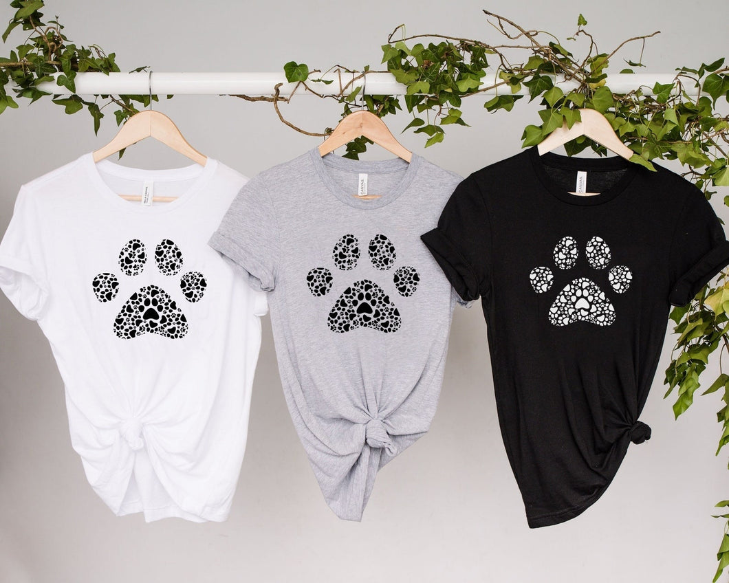 Paw T-shirt for a Dog Lover
