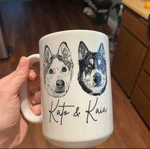 Load image into Gallery viewer, Custom Pet Mug, Black &amp; White
