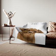 Load image into Gallery viewer, Personalized Dog Face Blanket
