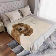 Load image into Gallery viewer, Personalized Dog Face Blanket
