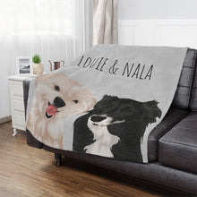 Load image into Gallery viewer, Personalized Dog Face Blanket
