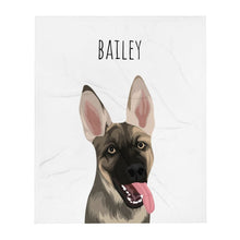 Load image into Gallery viewer, Personalized Dog Face Blanket
