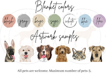 Load image into Gallery viewer, Personalized Dog Face Blanket
