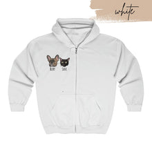 Load image into Gallery viewer, Custom Embroidered Pet Portrait Zip-Up
