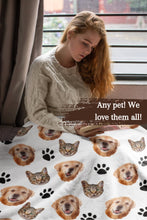 Load image into Gallery viewer, Personalized Pet Face Blanket
