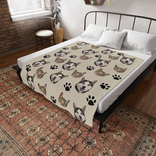 Load image into Gallery viewer, Personalized Pet Face Blanket
