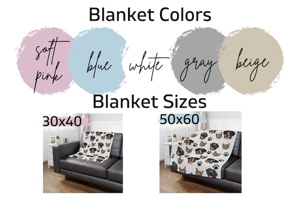 Personalized Pet Face Blanket