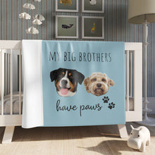 Load image into Gallery viewer, Personalized Baby Blanket with Dog Face
