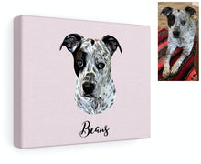 Load image into Gallery viewer, Custom Pet Portrait, Canvas
