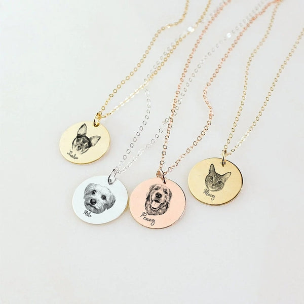 Pet Portrait Necklace