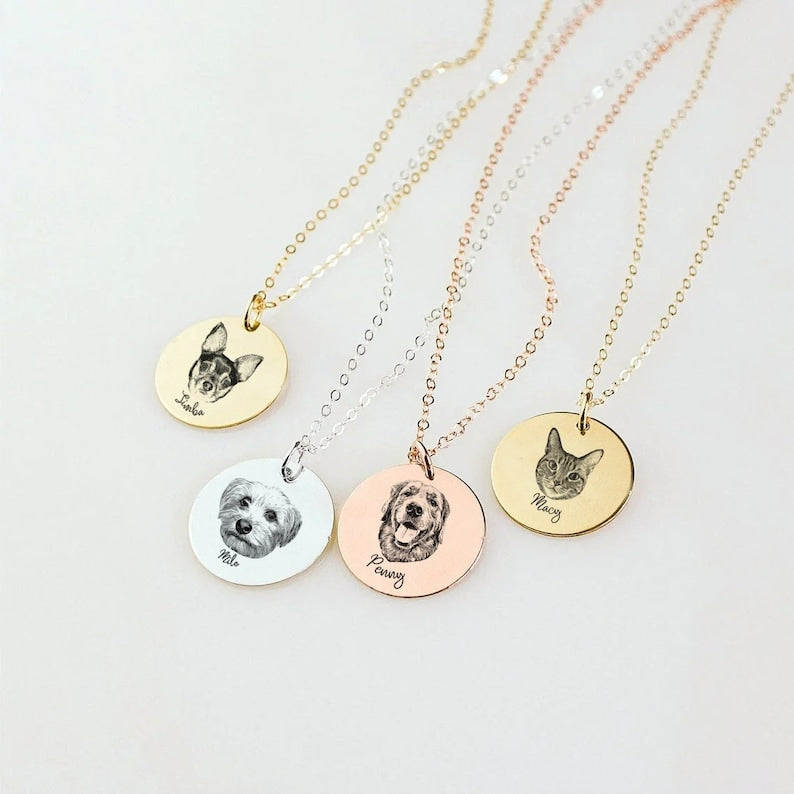 Your Pet Photo Necklace Picture Necklace Personalized Cat Necklace Custom  Dog Necklace Pet Memoria… | Pet memorial necklace, Picture necklace,  Portrait necklace